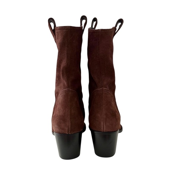 STAUD June Brown Suede Boots 37 - Picture 7 of 9
